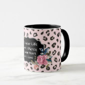 あなたの人生を慈悲のアニマルプリントマグで満たす マグカップ (正面右)