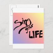 あなたの人生を歌う ポストカード (正面/裏面)
