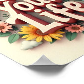 あなたの人生を生きる ポスター (角)