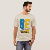 あなたの人生をAwesomeに: 太字 Tシャツ (正面フル)