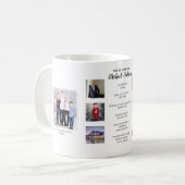 あなたの人生 – 8枚の写真を追加+ 8マイルストーン コーヒーマグカップ (正面左)