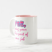 あなたの仕事の部分 ツートーンマグカップ (正面左)