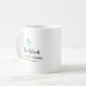あなたの仕事は人生を変える ドクター感謝ギフト コーヒーマグカップ (正面左)