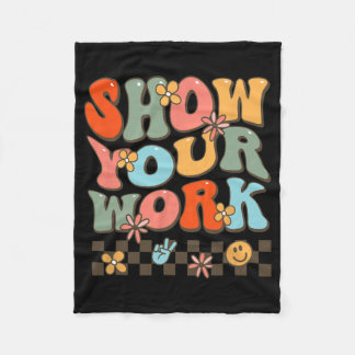 あなたの仕事先生は数学の音楽の歴史教えをwomens フリースブランケット