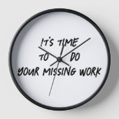 あなたの仕事恋しく思をする時間 壁時計 (正面)