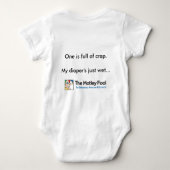 あなたの仲介商対。 私のおむつ ベビーボディスーツ (裏面)