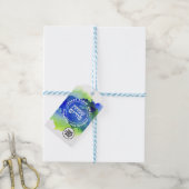 あなたの企業のロゴはこちら水彩ギフトラベル ギフトタグ (より糸付き)