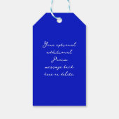 あなたの企業のロゴはこちら水彩ギフトラベル ギフトタグ (裏面)