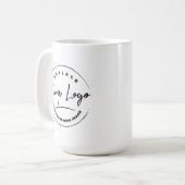 あなたの企業ロゴまたはイメージ入り コーヒーマグカップ (正面左)