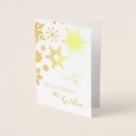 あなたの休日が輝かしいものになりますように | フォトカード 箔カード