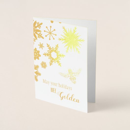 あなたの休日が黄金のように輝きます ｜ オーダーメイドカード 箔カード (正面)