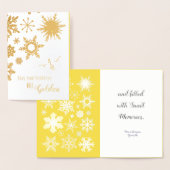 あなたの休日が黄金のように輝きます ｜ オーダーメイドカード 箔カード (ディスプレー)