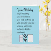 あなたの休日Aおもしろいハッピーバースデー詩 カード (黄色い花)