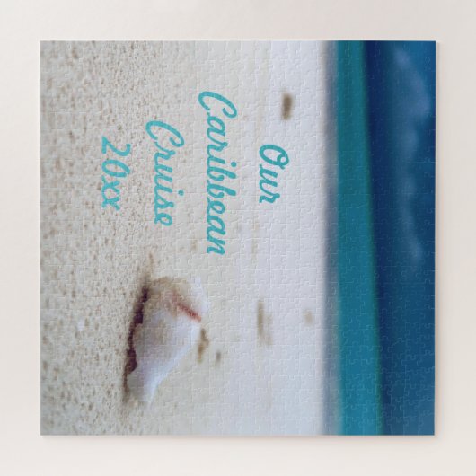 あなたの休暇パーソナライズされた写真 ジグソーパズル (横)