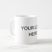 あなたの会社のロゴのオフィスのマグはロゴを加えます コーヒーマグカップ (正面左)