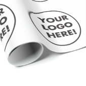 あなたの会社のロゴの包装紙 ラッピングペーパー (ロールコーナー)