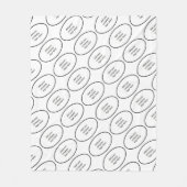 あなたの会社のロゴの銘柄のカスタムなプリント フリースブランケット (正面)