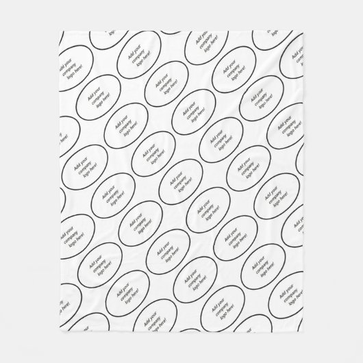 あなたの会社のロゴの銘柄のカスタムなプリント フリースブランケット (正面)