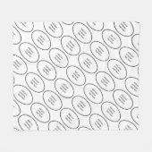 あなたの会社のロゴの銘柄のカスタムなプリント フリースブランケット (正面(横))