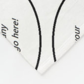 あなたの会社のロゴの銘柄のカスタムなプリント フリースブランケット (角)