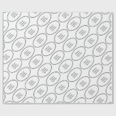 あなたの会社のロゴの銘柄のカスタムなプリント ラッピングペーパー (フラット)