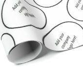 あなたの会社のロゴの銘柄のカスタムなプリント ラッピングペーパー (ロールコーナー)