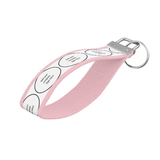 あなたの会社のロゴの銘柄のカスタムなプリント リストバンドキーホルダー (アングル上)