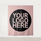 あなたの会社のロゴを追加する タペストリー (正面)