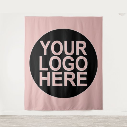 あなたの会社のロゴを追加する タペストリー (正面)