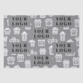 あなたの会社ブランドのクリスマスプレゼントのギフトロゴ 薄葉紙 (正面)