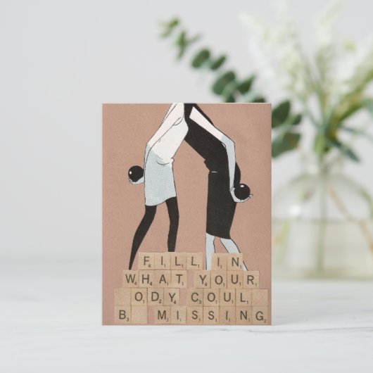 あなたの体がことができる何を恋しく思う記入して下さい ポストカード (スタンド正面)