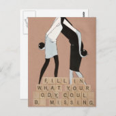 あなたの体がことができる何を恋しく思う記入して下さい ポストカード (正面/裏面)