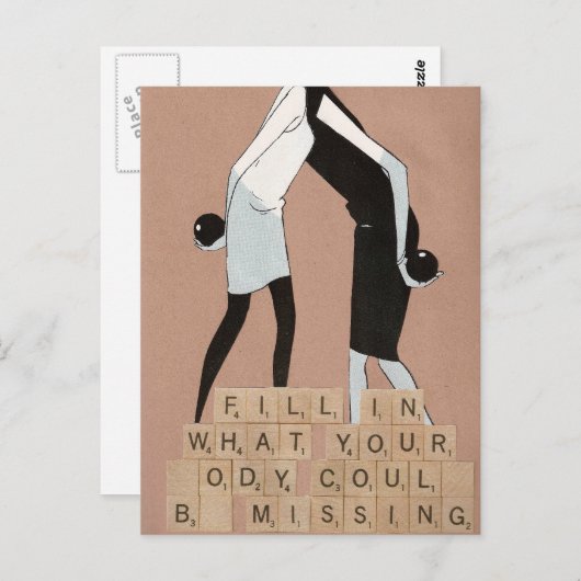 あなたの体がことができる何を恋しく思う記入して下さい ポストカード (正面/裏面)