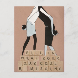 あなたの体がことができる何を恋しく思う記入して下さい ポストカード