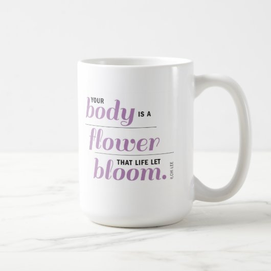 あなたの体は花のマグです コーヒーマグカップ (右)