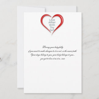 あなたの体を今愛して下さい サンキューカード