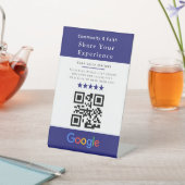 あなたの体験を共有するQRコードサイン | Googleレビュー 台座サイン (インサイチュ)