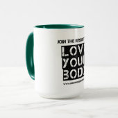 "あなたの体"のマグ愛して下さい マグカップ (正面左)