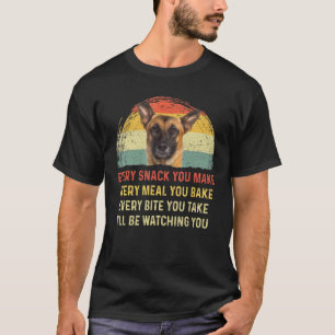 あなたの作るすべてのスナックBelgian Malinois Dog Mom Dog Tシャツ