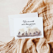 あなたの価値はスズメのグリーティングカード以上である サンキューカード