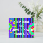 あなたの保おもしろい諺クール:そして花の力… ポストカード (スタンド正面)