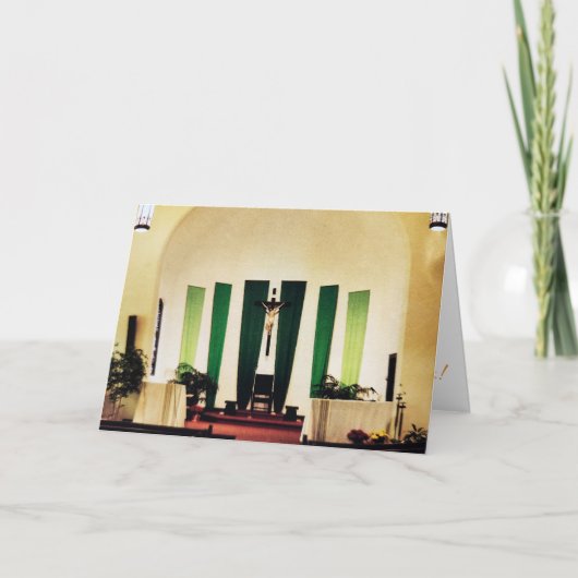 「あなたの信仰を祭壇」イースターカード カード (正面)