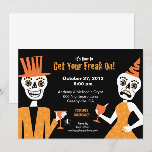 あなたの個性を解き放て - 5x7 招待状 (正面/裏面)