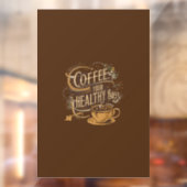 あなたの健康なバズをコーヒーD1 ウィンドウサイン (シート2)