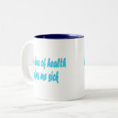 あなたの健康アイディア ツートーンマグカップ (正面左)