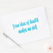 あなたの健康アイディア 楕円形シール (封筒)