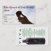 あなたの健康-名刺--を管理して下さい 名刺 (正面/裏面)