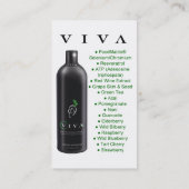 あなたの健康-名刺--を管理して下さい 名刺 (裏面)