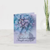 あなたの優しい気持ちを表す紫陽花に感謝します サンキューカード (正面)