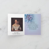 あなたの優しい気持ちを表す紫陽花に感謝します サンキューカード (内部)